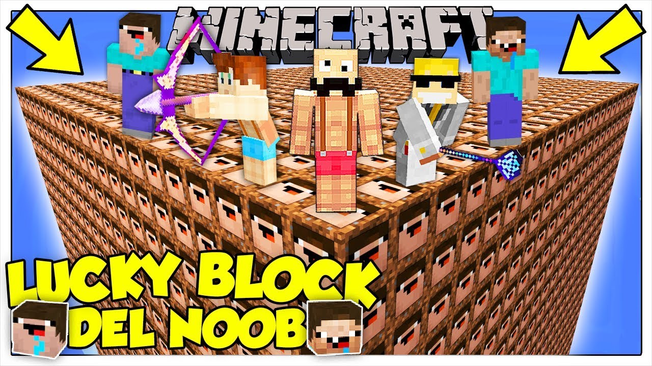 LA SFIDA DEI LUCKY BLOCK GIGANTI DEL NOOB! - Minecraft ITA