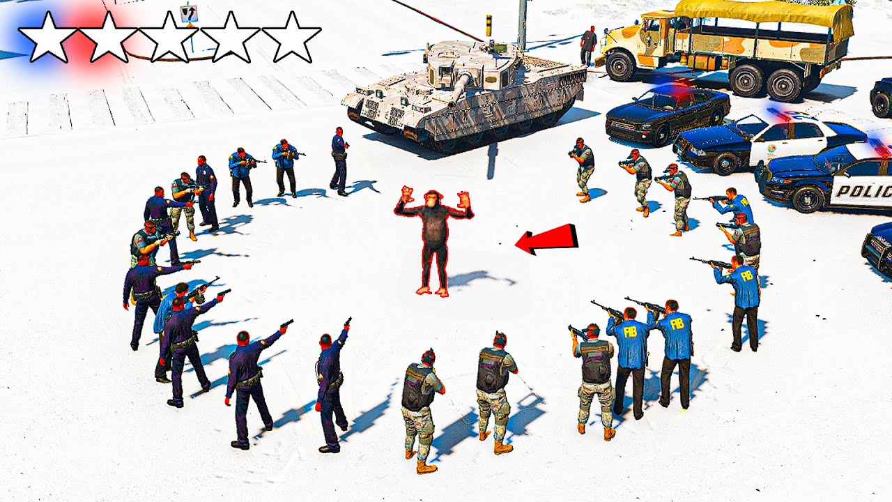 МЫНА МАЙМЫЛДЫ 5 ЖҰЛДЫЗ ПОЛИЦИЯ ІЗДЕП ЖҮР (GTA V)