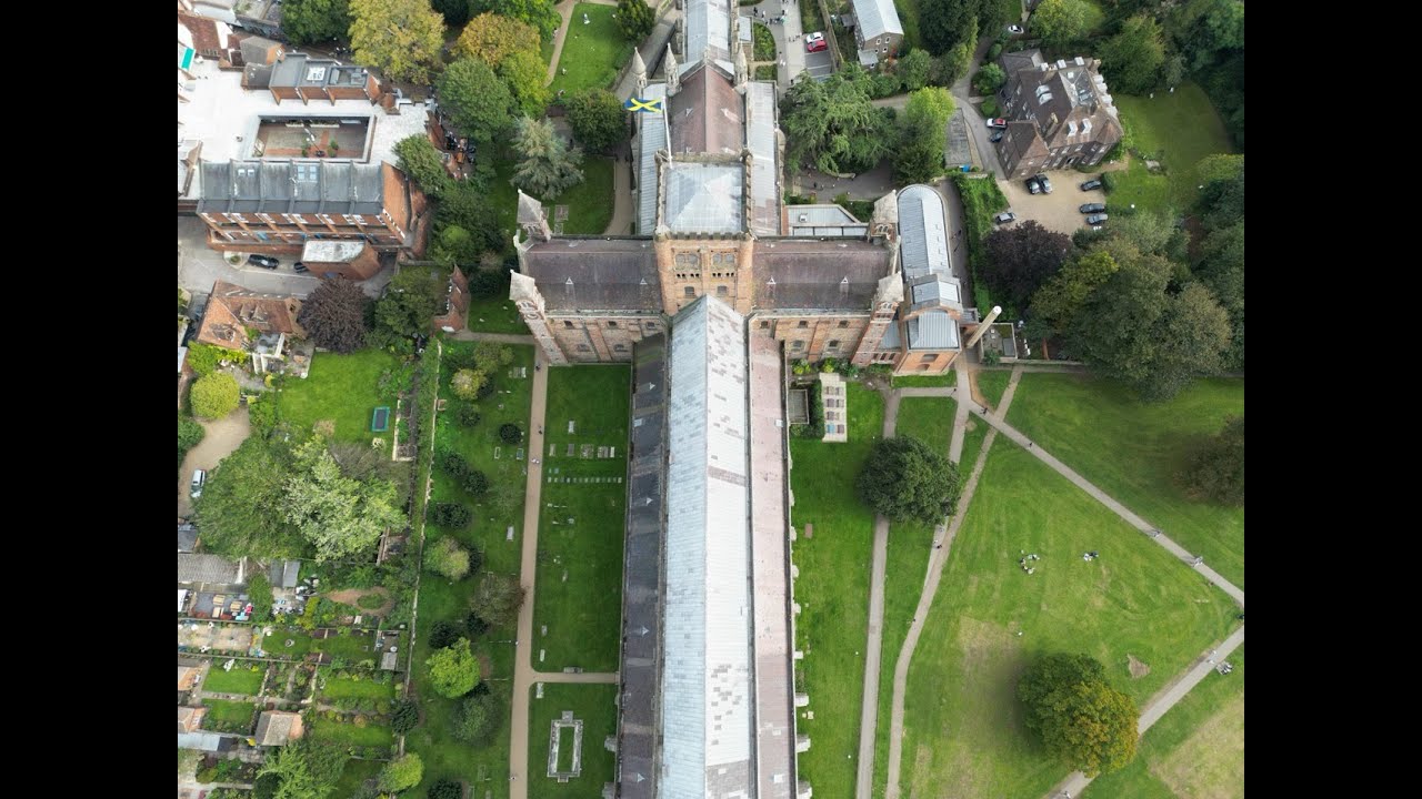 St Albans Cathedral by Drone (4k)