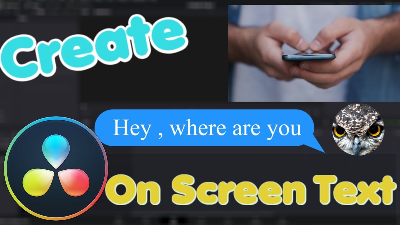 Creating On-Screen Text Message Alerts in DaVinci Resolve