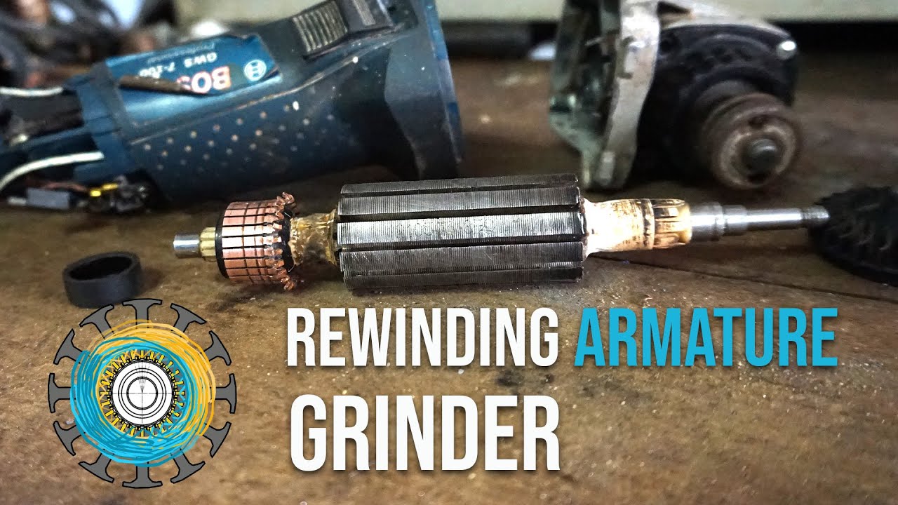 Proses Gulung Dinamo Armature Gerinda Bosch | SUNGGUH RIPUH