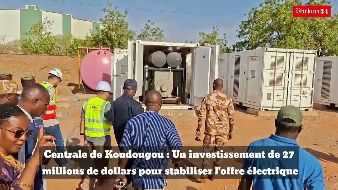 Énergie : La centrale d'urgence de Koudougou réalisée à 80 %