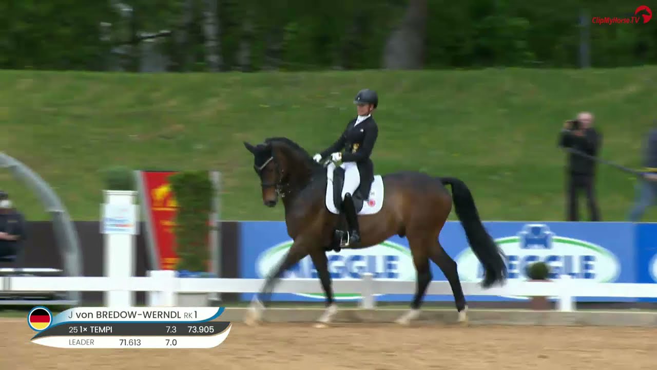 Jessica von Bredow-Werndl siegt erneut mit Ferdinand BB in der CDI3* Tour
