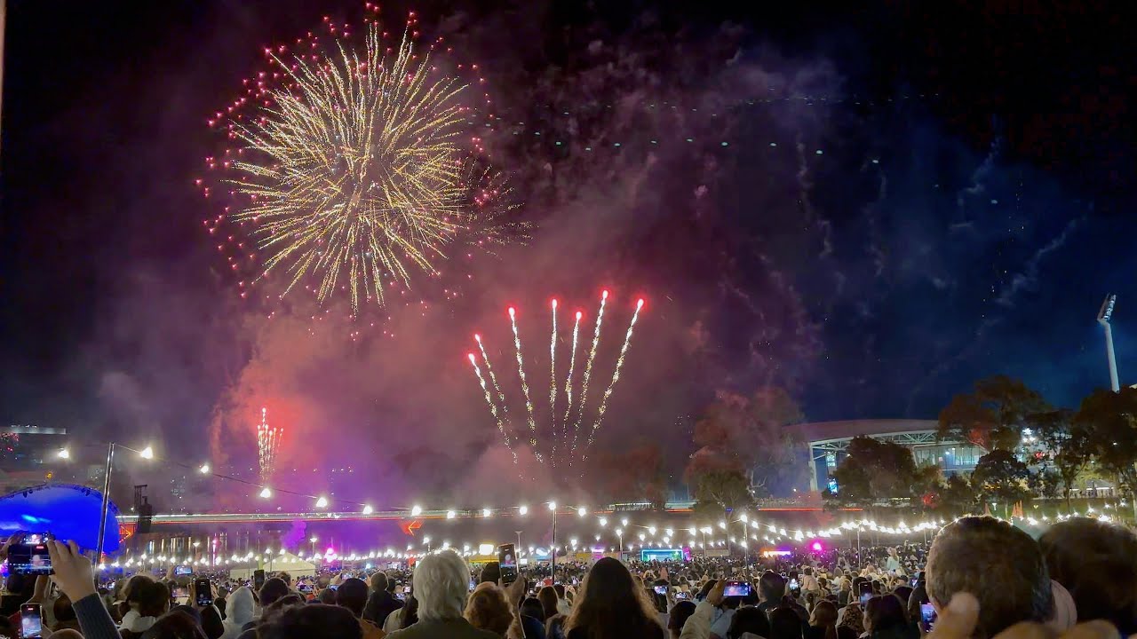 New Year's Eve 2026 Fireworks at Elder Park, Adelaide, Australia
