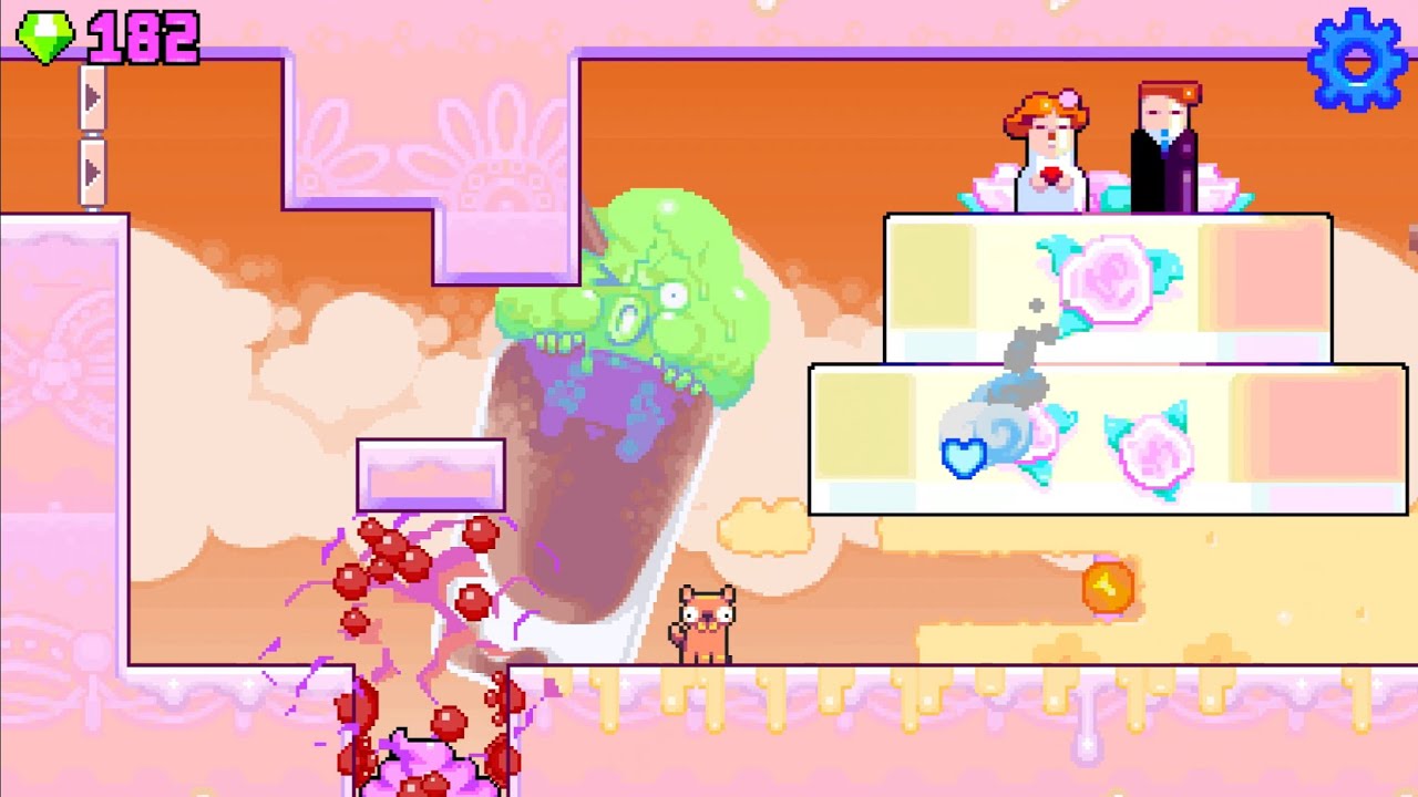 Silly Sausage: Doggy Dessert Gameplay 50 Boss fight
