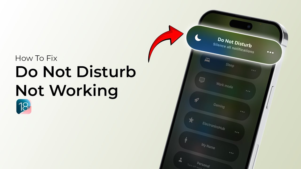How To FIX Do Not Disturb Not Working On iPhone(iOS 18)!