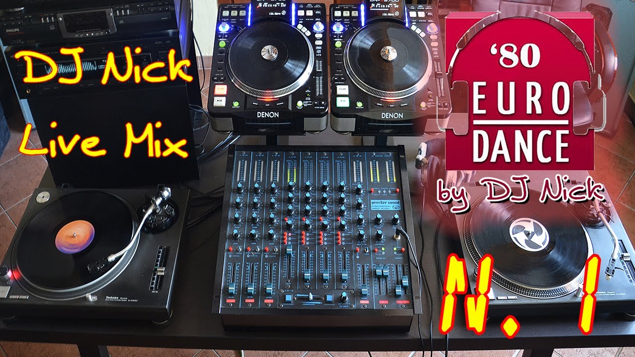 DJ NICK 80's Vinyl Euro-Dance Mix live 1