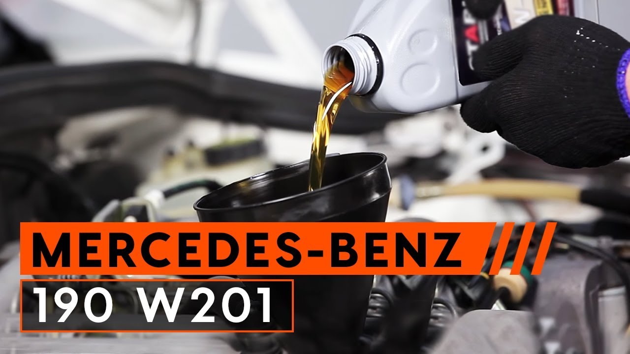 MERCEDES BENZ 190 W201 és olajszűrő csere [ÚTMUTATÓ]