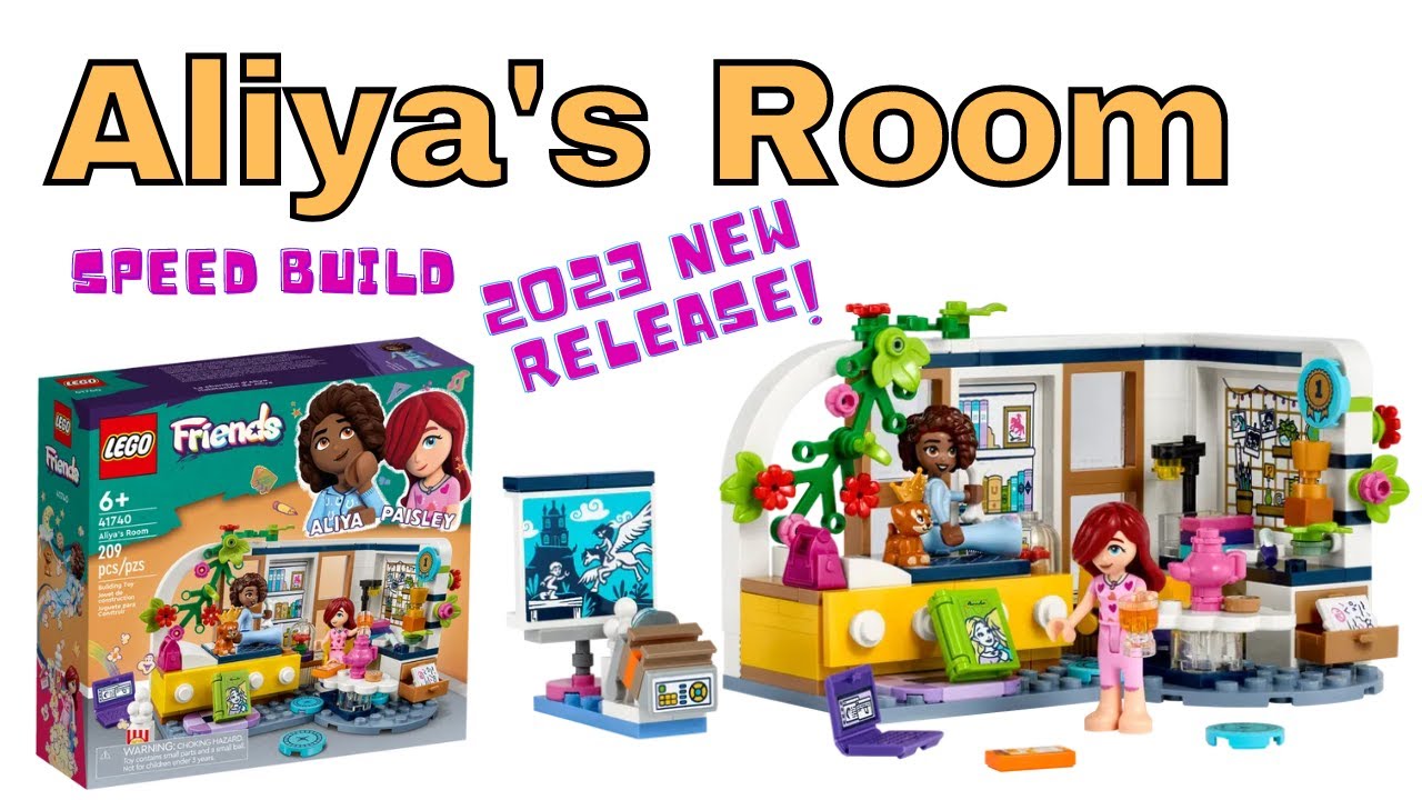 LEGO 41740 Friends Aliya's Room Speed Build Review 2023 New