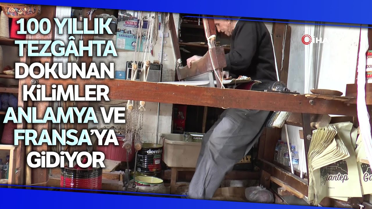 100 Yıllık Tezgahta Dokuduğu Kilimleri Yurt Dışına İhraç Ediyor
