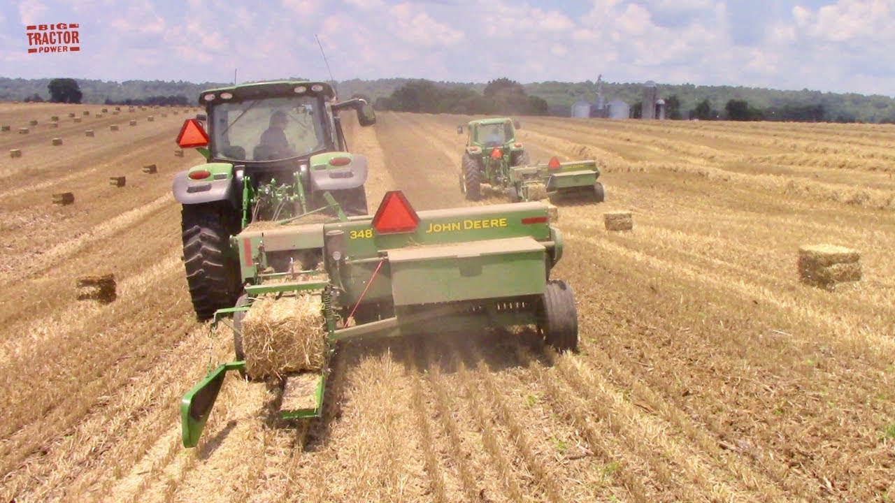2019 Straw Baling Tractor Action