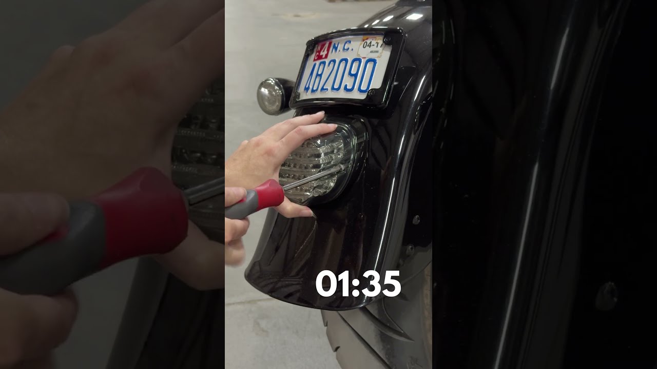 Stock vs. Custom Dynamics' ProBEAM&reg; LED Taillight! 💡 Harley Taillight Upgrade