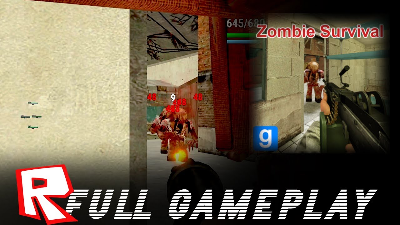 ROBLOX Zombie Survival Garry's Mod | 4568 POINTS WIN | Zombie Village FULL SURVIVOR GAMEPLAY