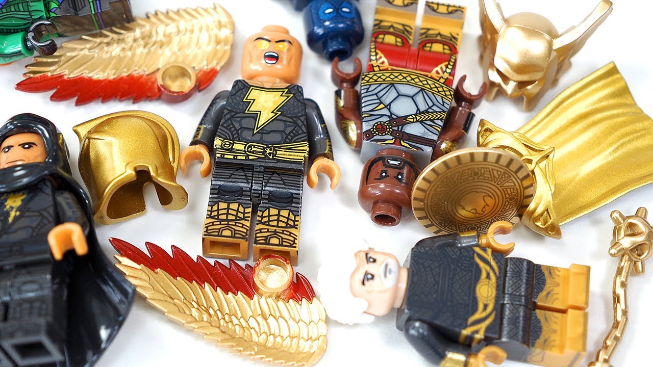 LEGO Black Adam | Doctor Fate | Superman | Cyclone | Hawkman | Atom Smasher Unofficial Minifigures