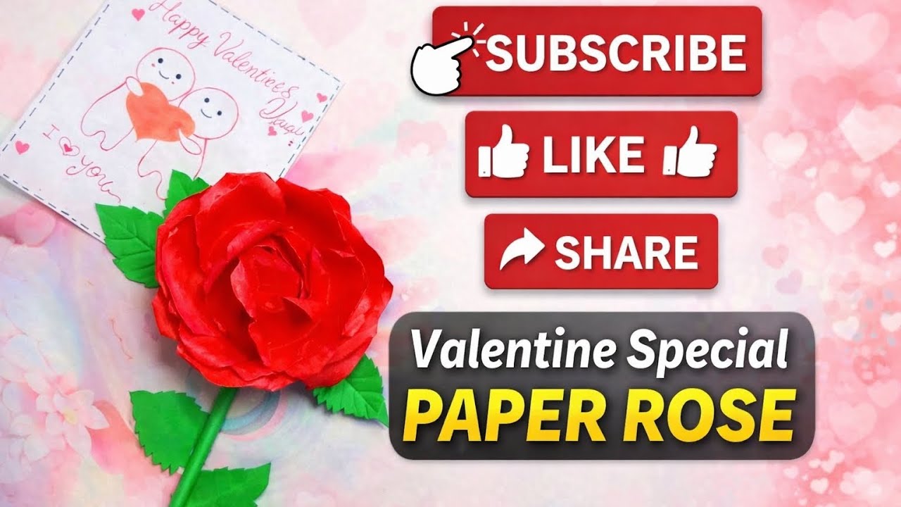 #diy Valentine's Special paper🌹#RomanticGift Idea for Someone Special💓#Handmade🤗#PaperCraft✂️