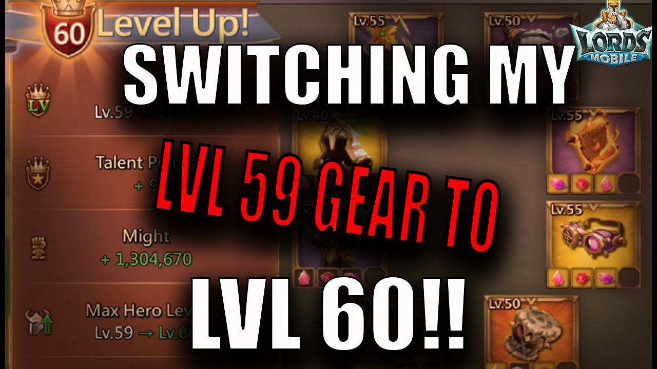 MY SOLO TRAP GETTING HIS LVL 60 GEAR - LORDS MOBILE