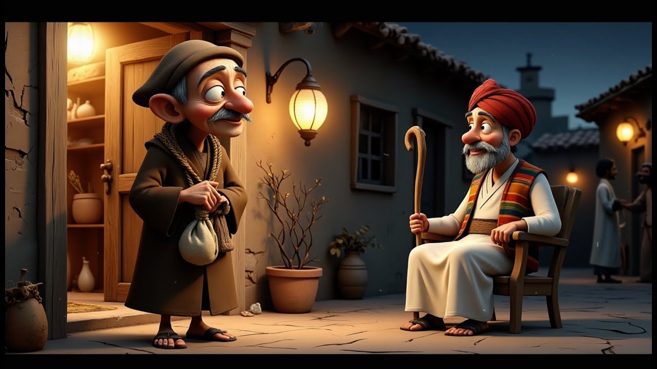 جحا يكتشف سر الضيف البخيل 👀 قصة ستجعلك تضحك بلا توقف!