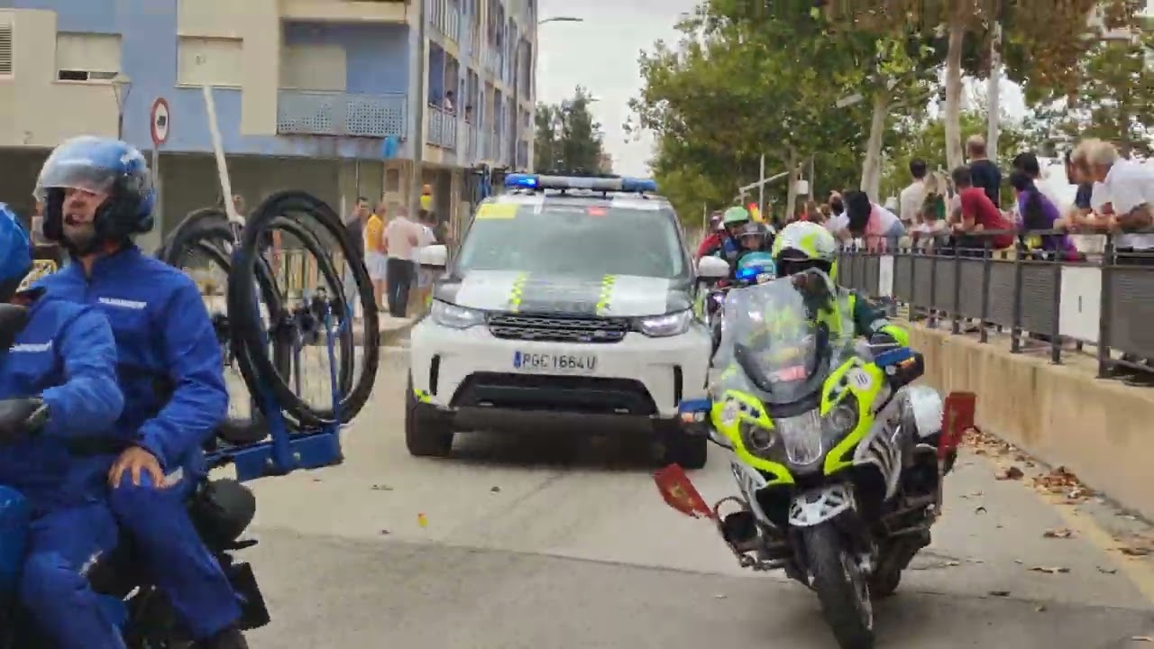 Vuelta Ciclista a España..salida Puerto Cartagena.. pasando por fuente Álamo...Magico