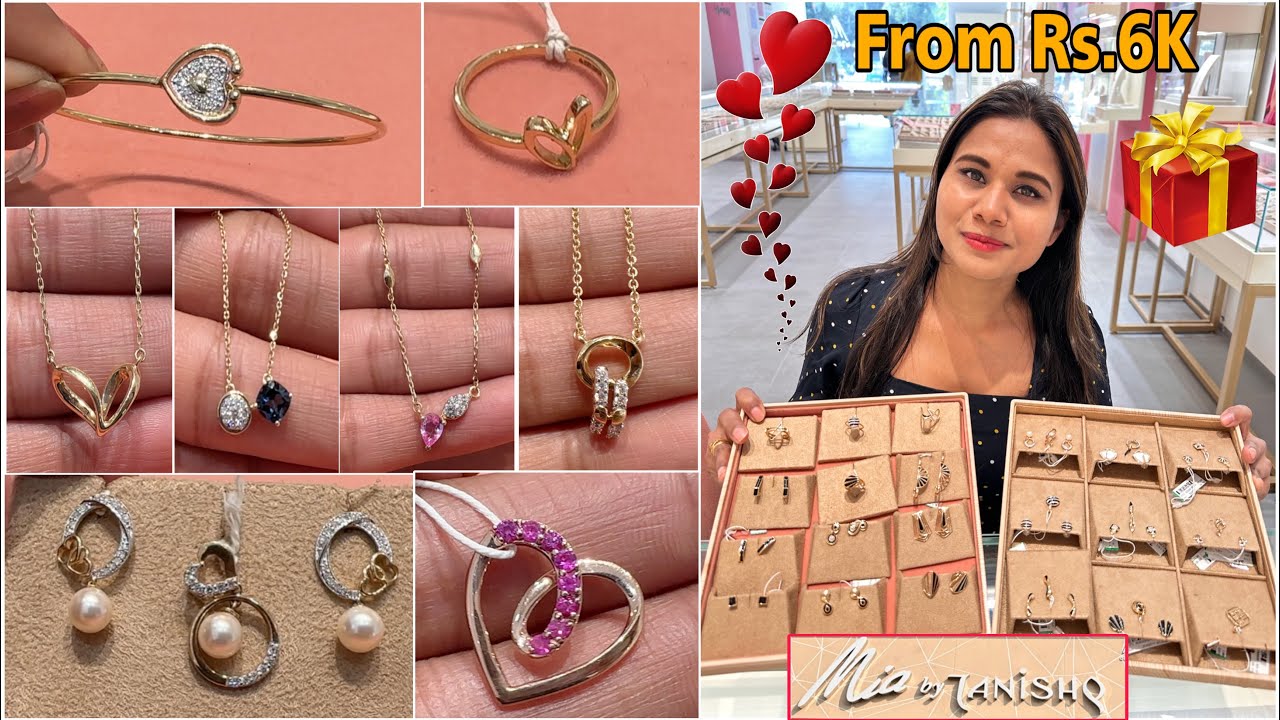Valentine's Day Special 💕Jewellery From Rs.6K😱Mia By Tanishq| Tanishq Gold Chain,Earrings,Bracelet