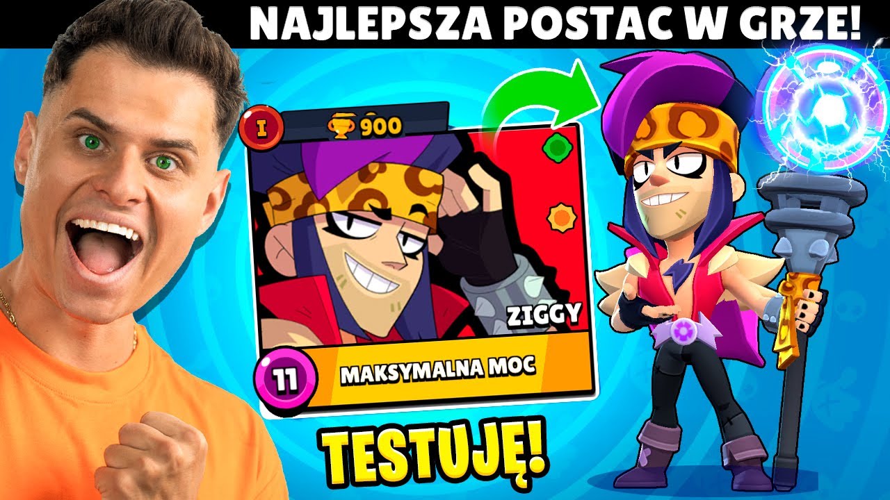 Testuję Potężnego ZIGGY'EGO iluzjoniste w Brawl Stars!