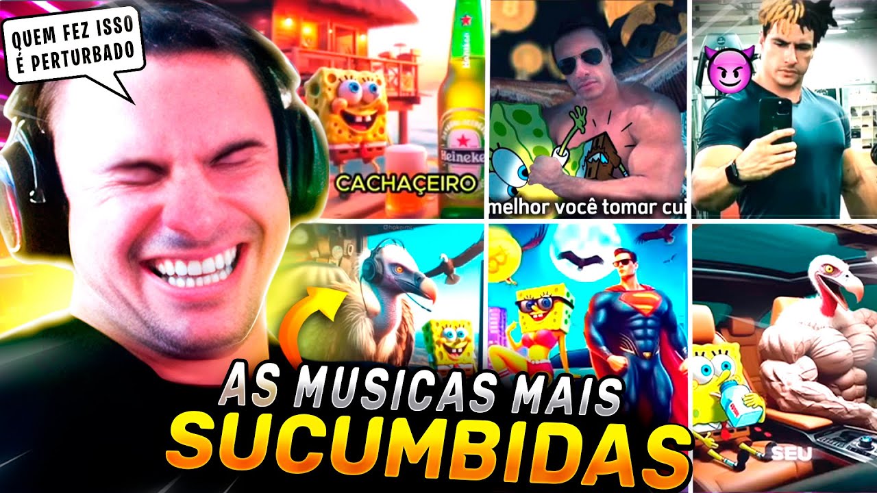 MEGA COMPILADO DO SUPER XANDÃO REAGINDO AS MÚSICAS MAIS SUCUMBIDAS FEITAS PELOS INSCRITOS 🤣