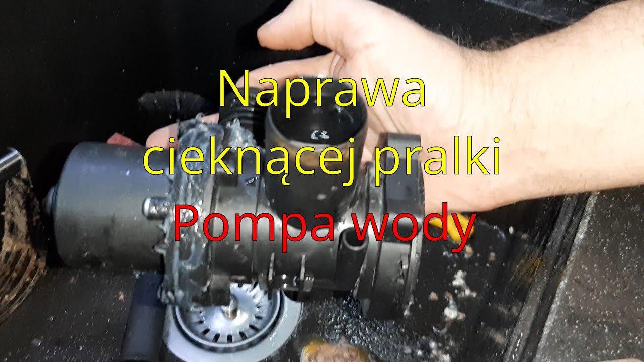Cieknąca pralka naprawa - pompa wody