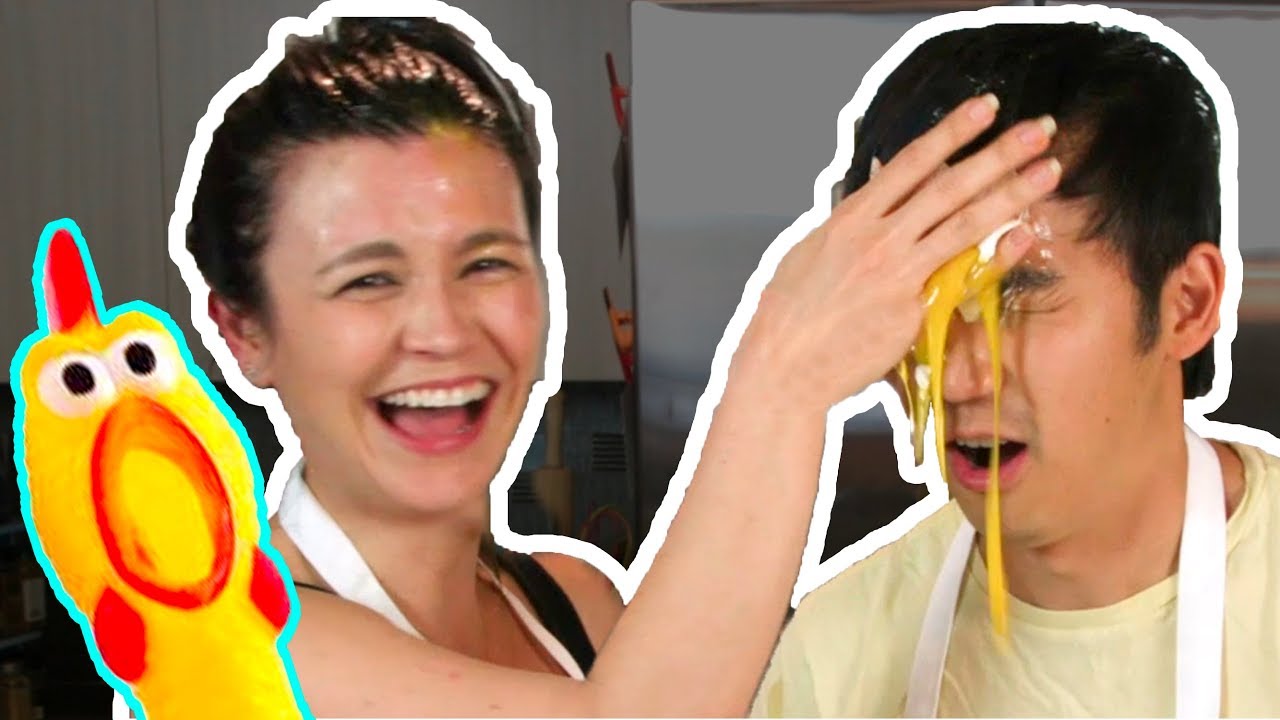 Getting Egg ALL Over Our Faces - EGG ROULETTE Challenge! | Feast of Fiction