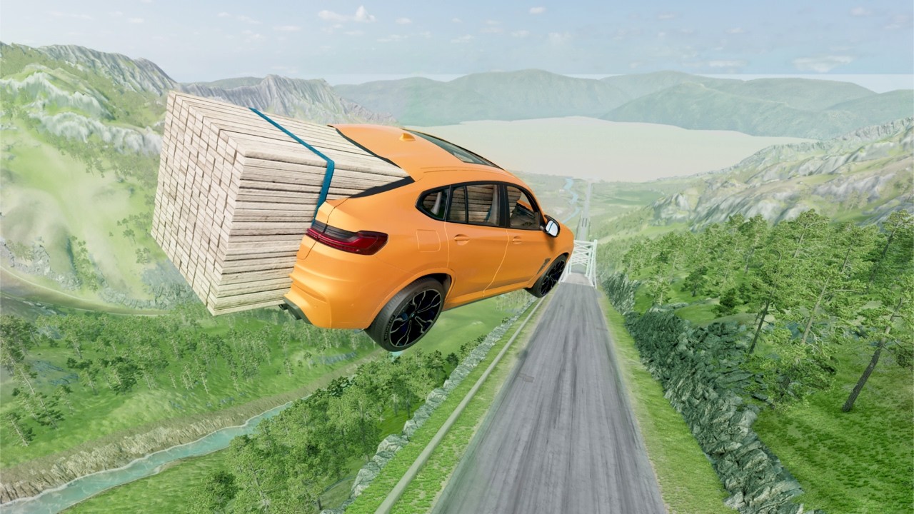 Full Throttle INSANE Long Downhill Mayhem! | BeamNG.drive Epic Crashes & Speed Test #1