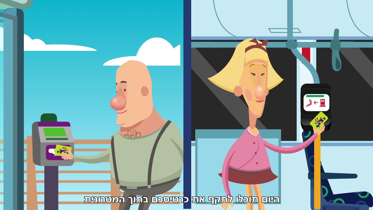 סרטון אנימציה הדרכה לחברת סופרבוס והרשות לתחבורה ציבורית