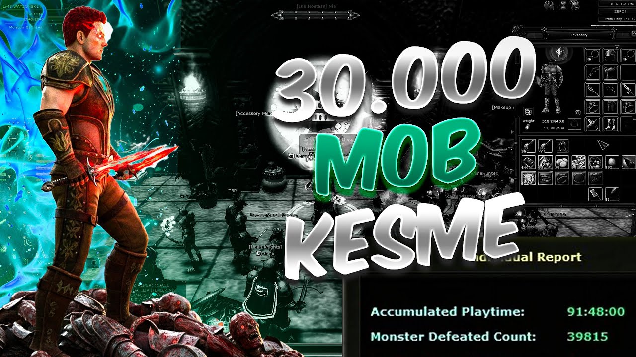 30.000 MOB KESME GÖREVİNİ TEK SEFERDE BİTİRDİM 😱  | Knight Online - AcemiKO#Final