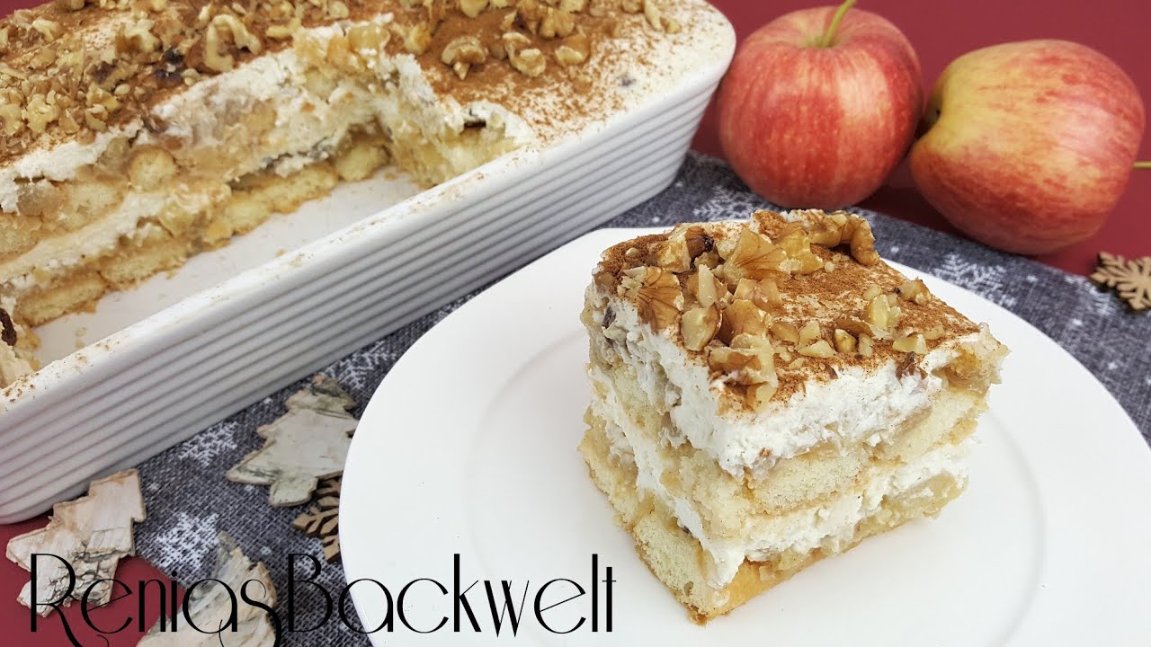 Bratapfel Tiramisu perfektes Dessert zur Weihnachtszeit  🎄✨