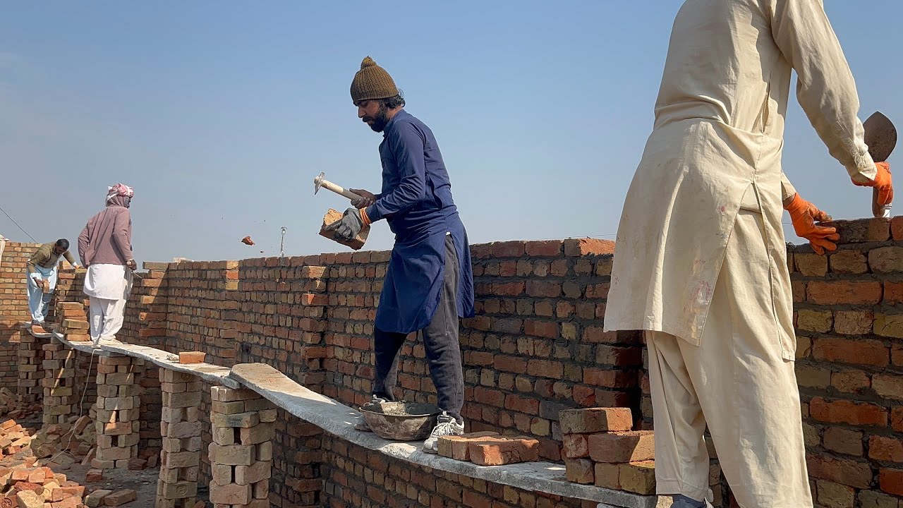 ASMR Brick Masonry & Plaster Work | Satisfying Construction Finishing