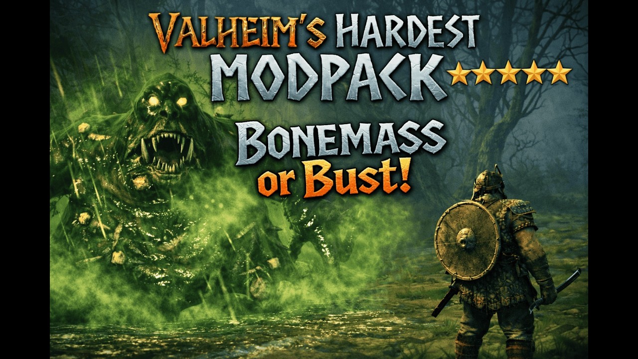Bonemass is IMPOSSIBLE - Valheim's Hardest Modpack
