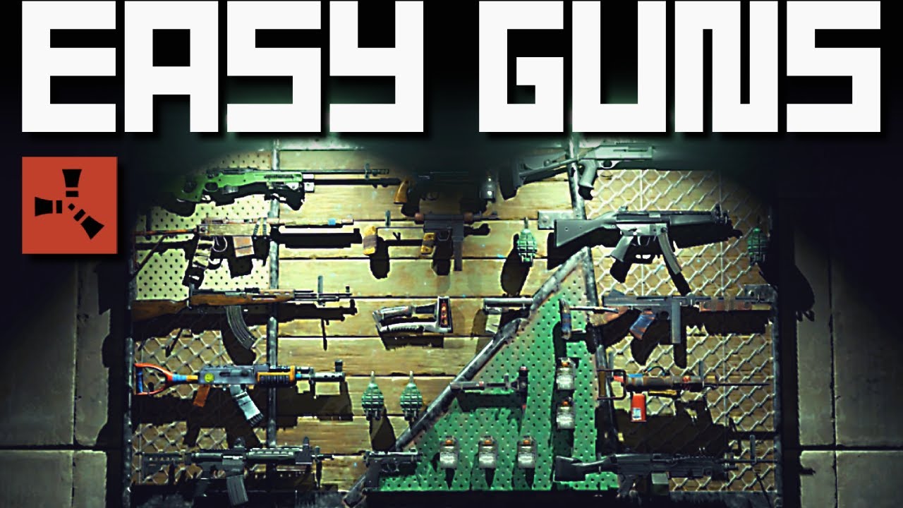 7 ПРОСТЫХ СПОСОБОВ получить оружие в Rust без Дерева технологий