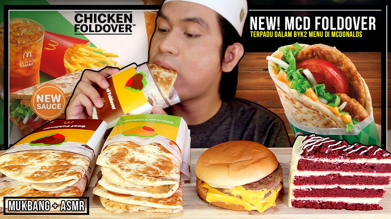 MCD FOLDOVER CHICKEN & BEEF | MUKBANG MALAYSIA (MENU TERSEDAP DI MCD)