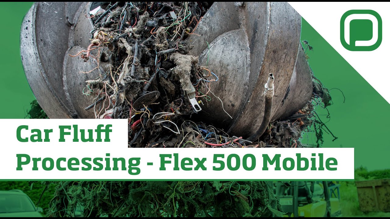 Roll-Off Hammermill FLEX 500 MOBILE | Car Fluff Processing
