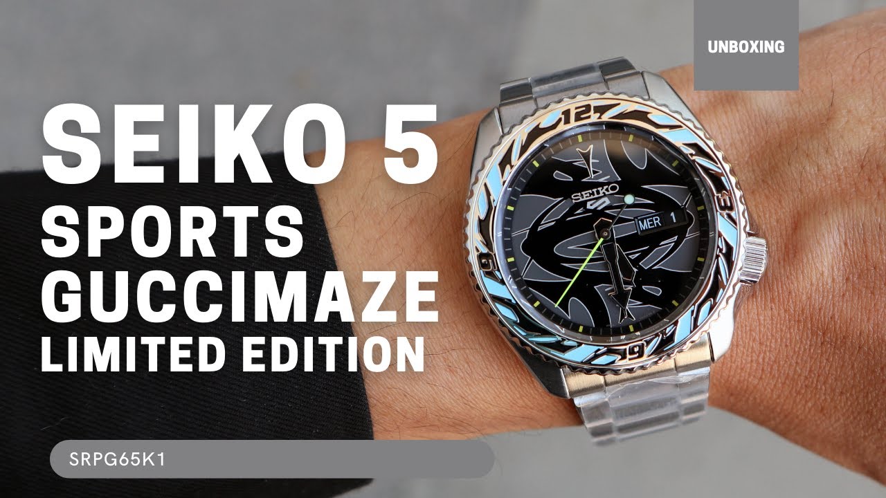 SEIKO 5 SPORTS GUCCIMAZE LIMITED EDITION SRPG65K1