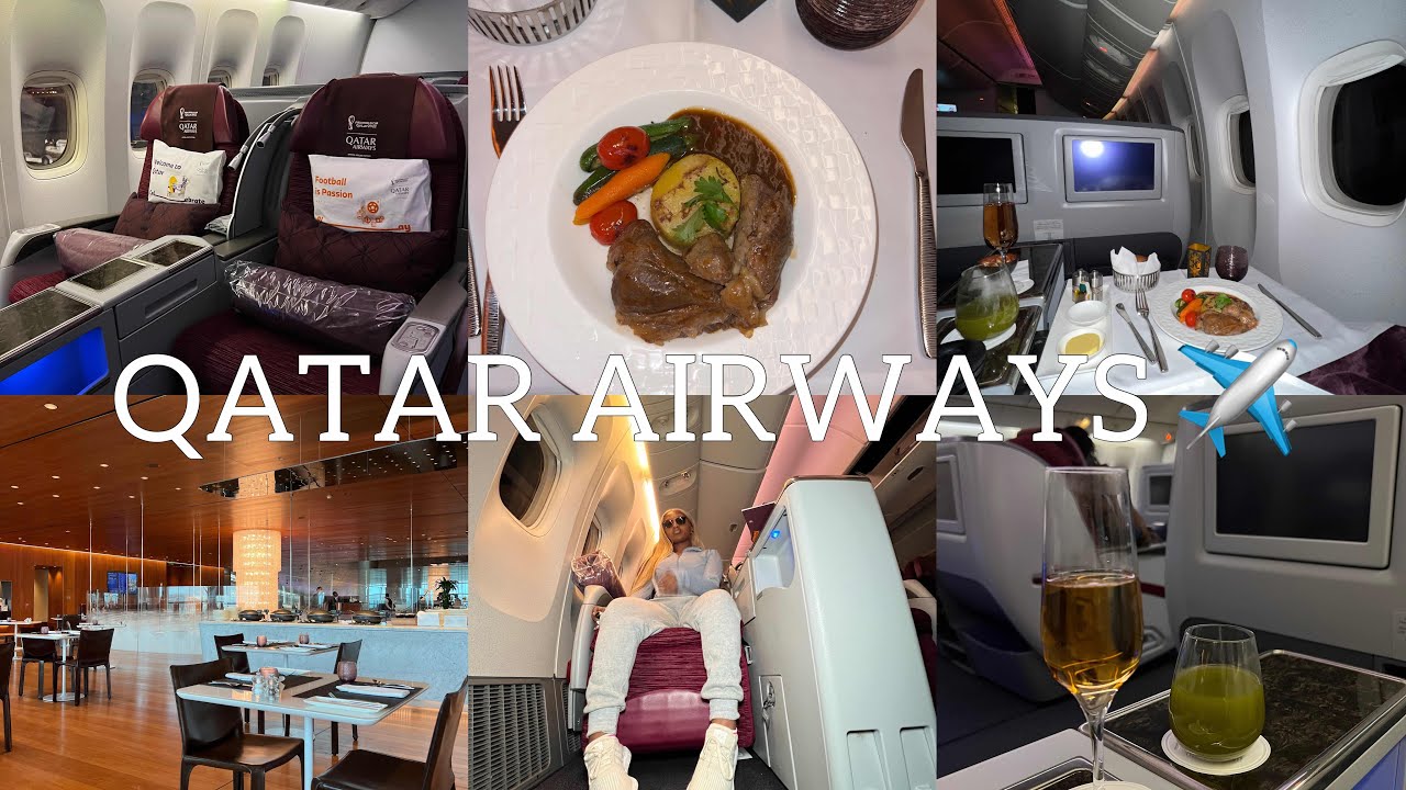 Fly with us from Nairobi to Doha with Qatar Airways Boeing 777-300ER Business Class| Hamad.I.Airport