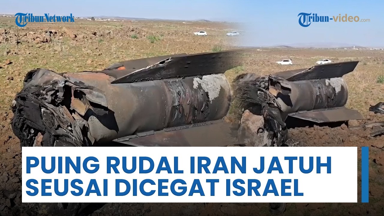 Puing Rudal Iran Jatuh di Dekat Damaskus seusai Dicegat Israel, Konflik Iran & Israel-AS Memanas