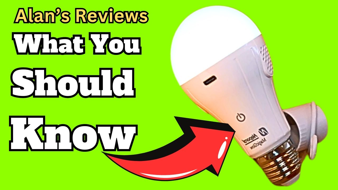 Neporal 4 Pack Emergency-Rechargeable-Light-Bulb, Stay Lights Up When Power Failure, 15W 80W Equiv