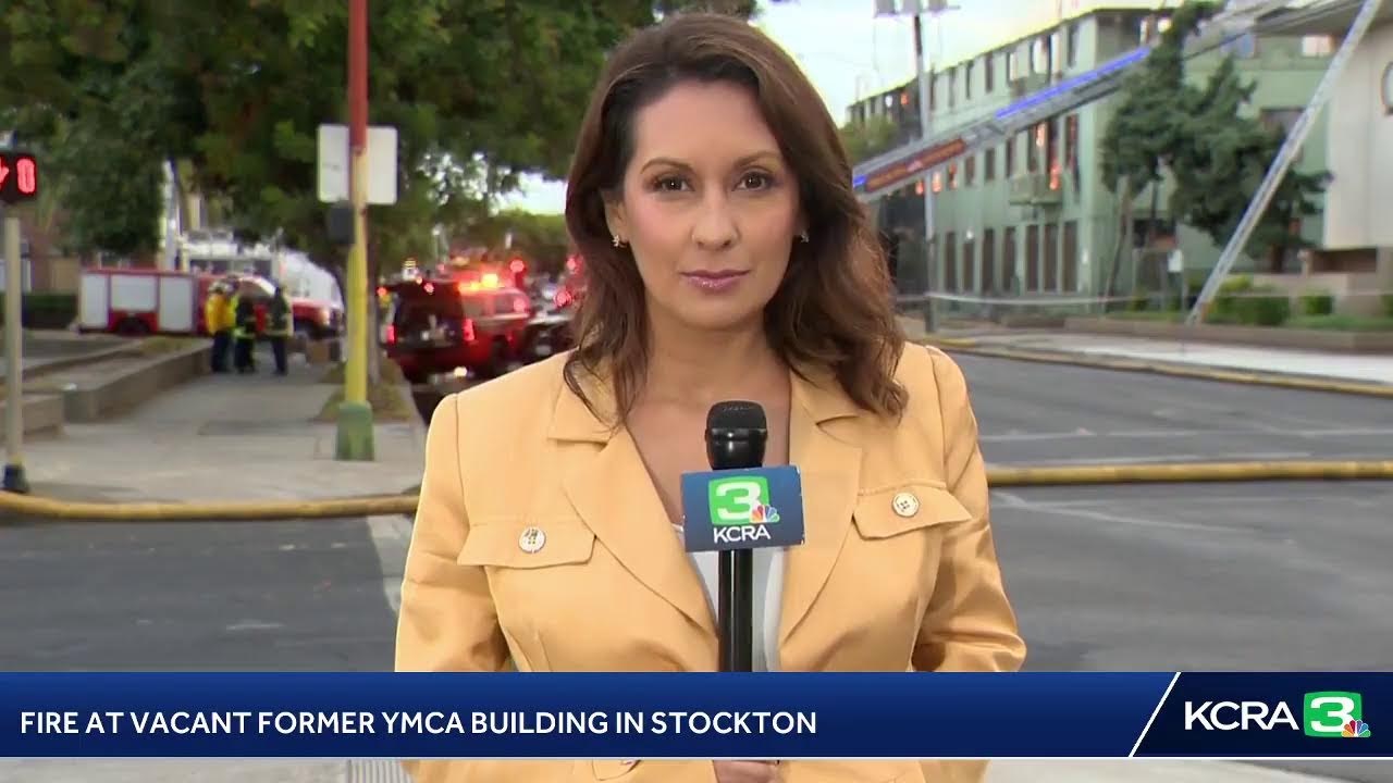 LIVE | Large fire at former YMCA building in Stockton