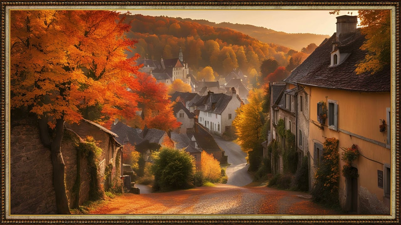 4K Frame TV Art Autumn | TV Art Background | No Music