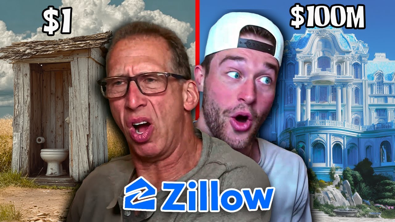 $1 vs $100M (Zillow Homes Reactions)