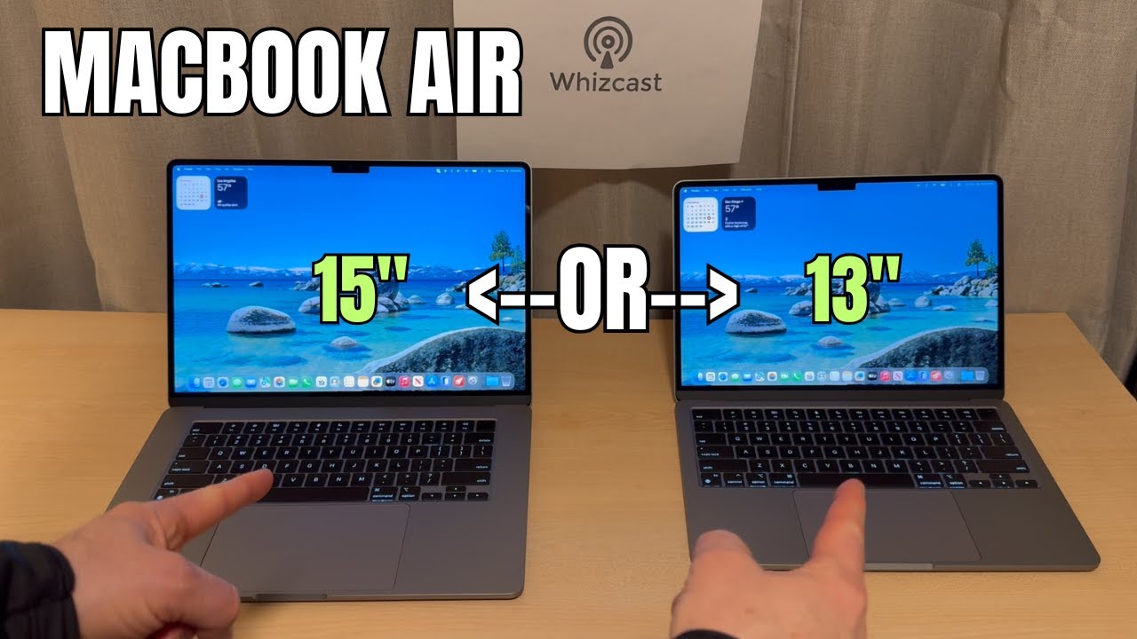 MacBook Air 15 или 13 дюймов? Для работы, учебы, путешествий и личного использования.