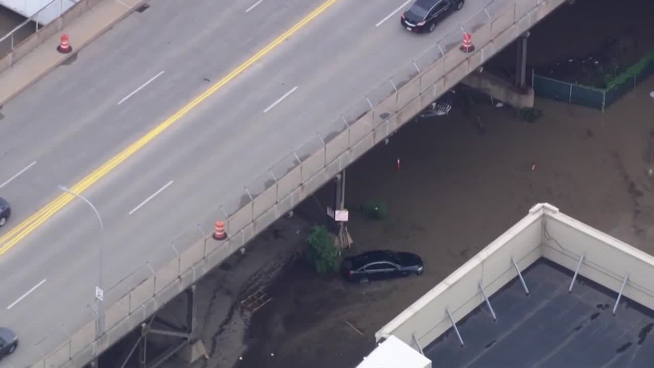 Aerial video shows Milwaukee record flooding