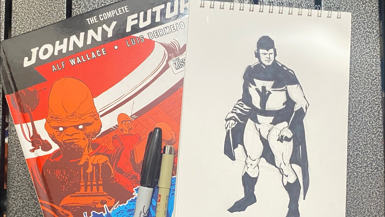 DIBUJANDO A JOHNNY FUTURE DEL ARTE DE LUIS BERMEJO