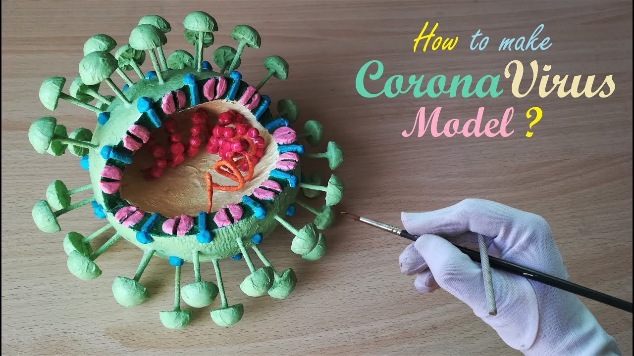 Making Coronavirus 3D craft Model | Holiday Homework