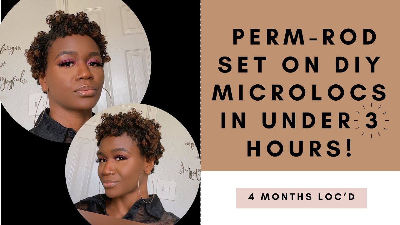 Perm-Rod Set on Short Microlocs| DIY Two Strand Twist 4 Months