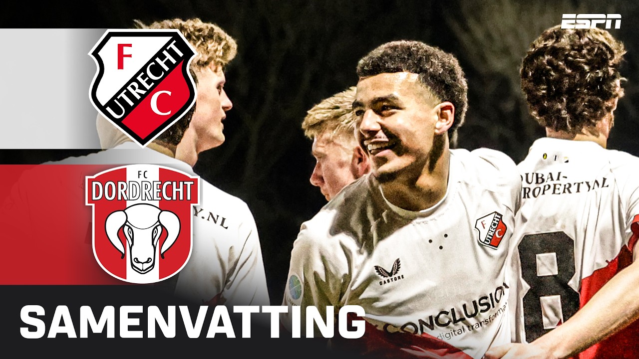 RAFIK EL ARGUIOUI uit een BIJNA ONMOGELIJKE HOEK 📐☄️ | Samenvatting Jong FC Utrecht - FC Dordrecht