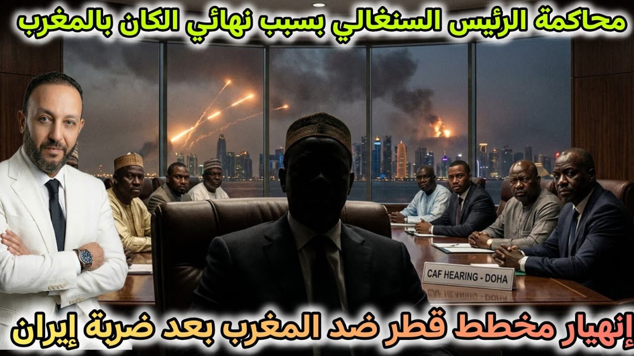 محاكمة الرئيس السنغالي بسبب فضيحة نهائي الكان بالمغرب، و انهيار مخطط قطر ضد المغرب بعد ضربة إيران